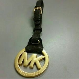 Michael Kors Charm Logo w with Brown Leather